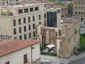 Restos de la Iglesia de San Polo desde la Torre del Marqués de Villena