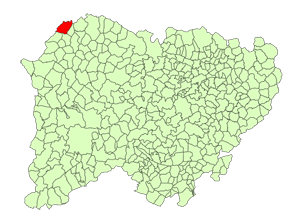 Localización de Aldeadávila de la Ribera
