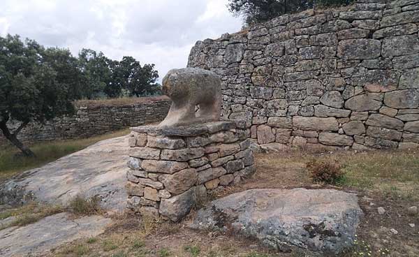 Verraco en el Castro de Las Merchanas